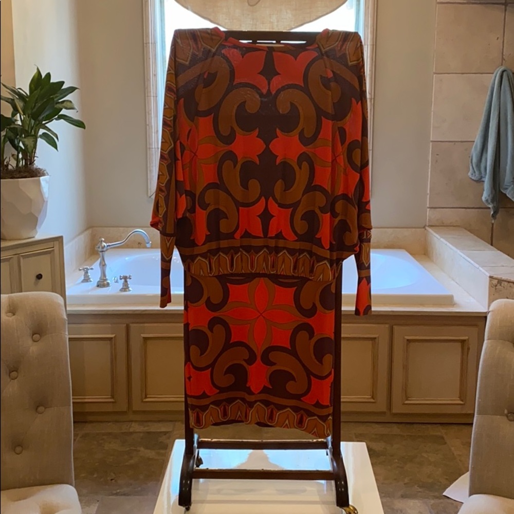Nicole Miller silk jersey M dress studio line!